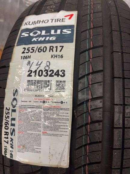 (2) tires like new - 255/60/17