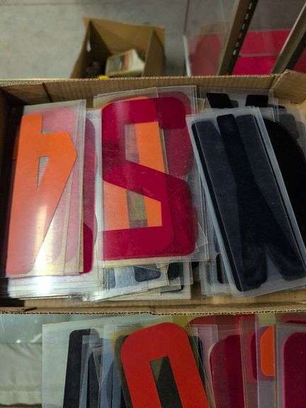 Flat of 8” letters for sign