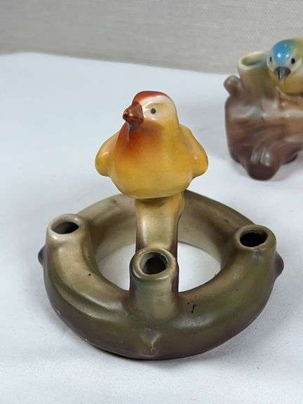 CZECH ART POTTERY BIRDS