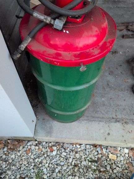 Balcrank industrial pump on container