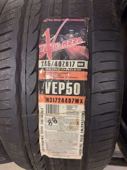 (2) tires like new - 245/40/17