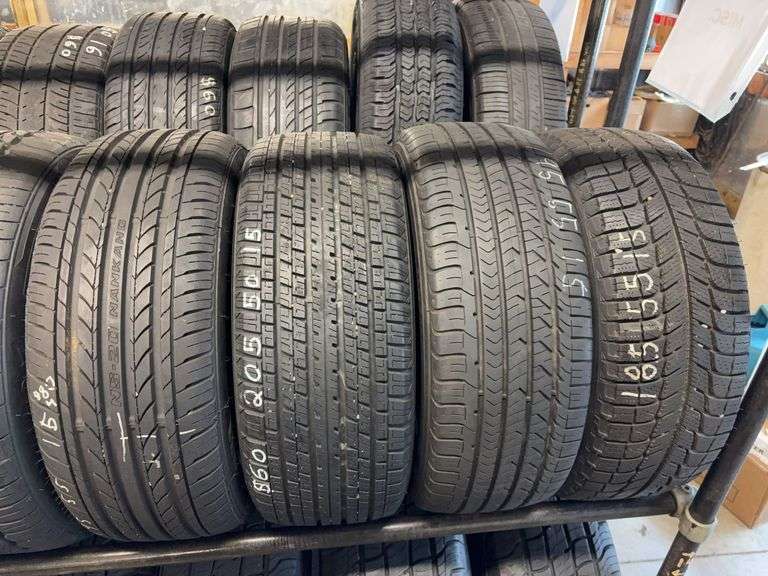 (4) miscellaneous 15" tires like new - see photos