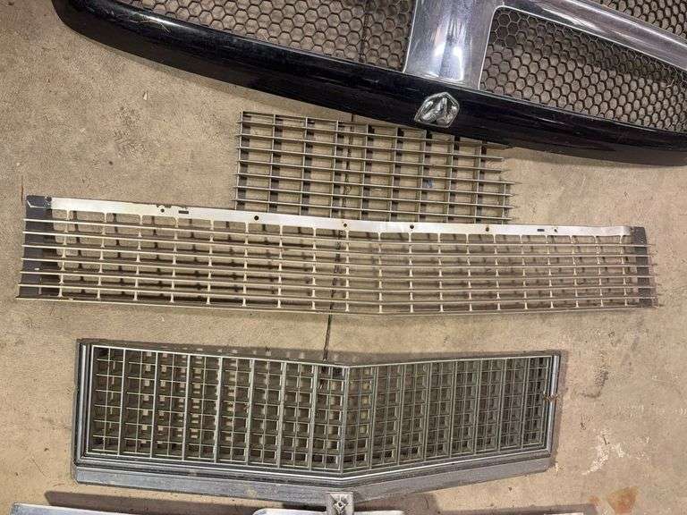 Miscellaneous grill covers, other vehicle parts and emblems