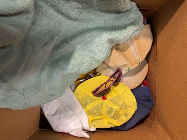 (2) cushioned folding chairs and shop towels