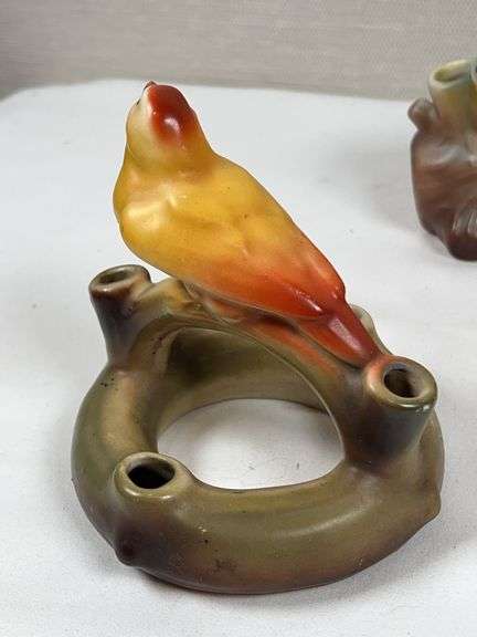 CZECH ART POTTERY BIRDS