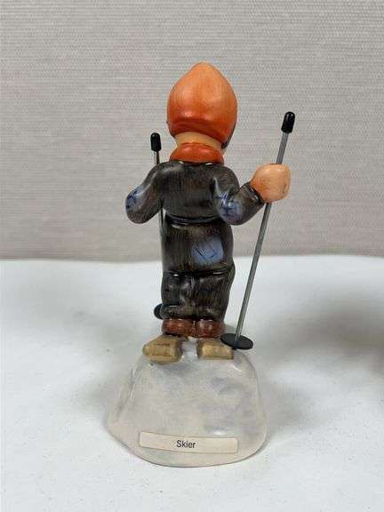 GOEBEL HUMMEL SLED AND SKIER FIGURINES