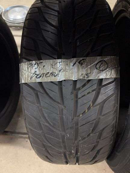(2) tires like new - 275/45/20 ? and 245/45/19