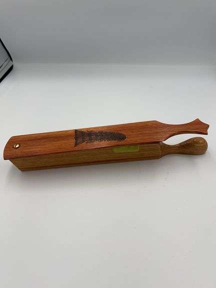 2012 Bob Fulcher #19 Chestnut/Canary Wood Paddle "Signed"