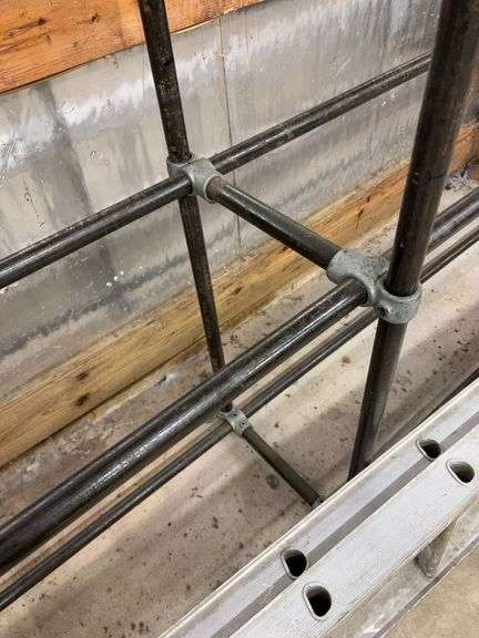 Metal tire rack - 22' x 14.5" x 72"