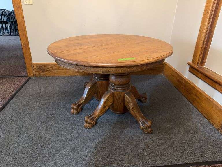 Round Wooden Dinner Table