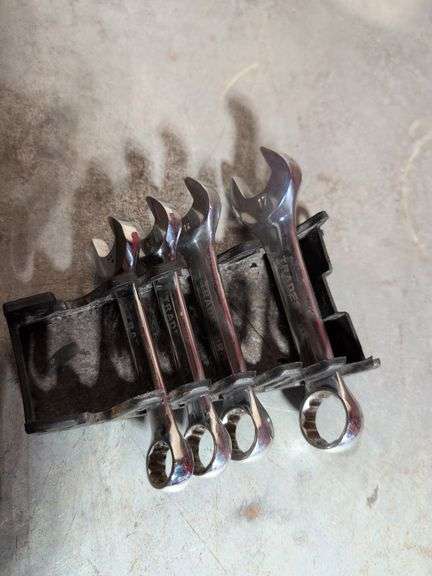 Flat of various wrenches