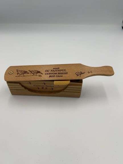 2006 Ol Faithful Custom Series Box Call 37/50, Signed by Ron Johnson