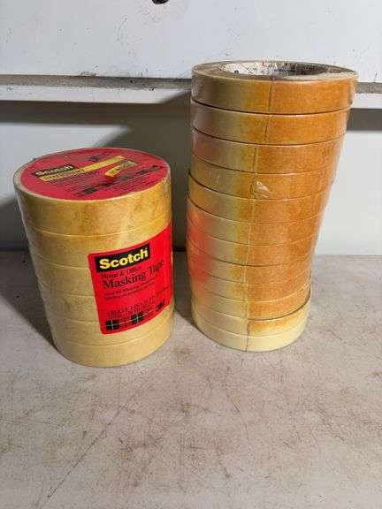 (19) various sizes of masking tape, (5) rolls of electrical tape and Clay kit