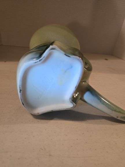 HULL PARCHMENT AND PINE CORNUCOPIA VASE 12" TALL