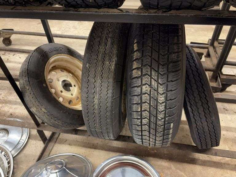 (4) miscellaneous tires like new with rims - see photos