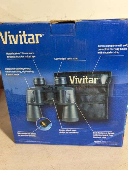 Vivitar Binoculars, Tempest propane torch, spinning reels, Caulk and more
