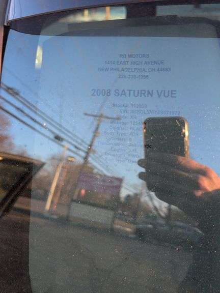 2008 Saturn Vue SW - showing 125,456 miles - runs good