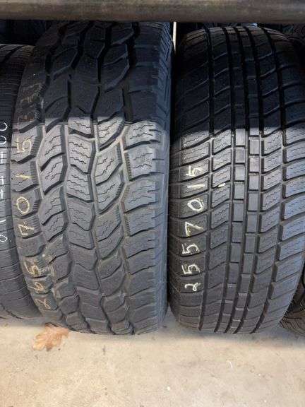 (2) tires like new - 265/70/15 and 255/70/15