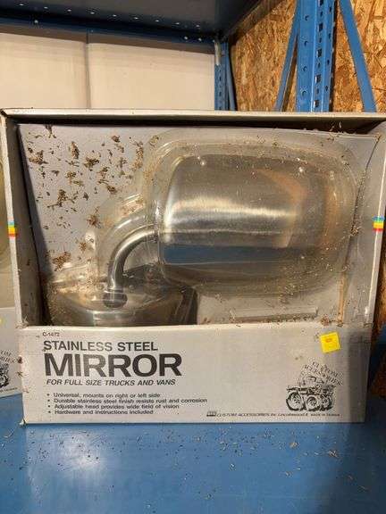 (2) Stainless steel mirrors unopened in boxes