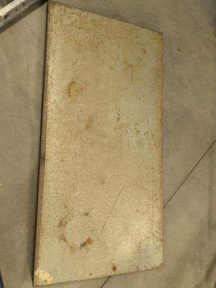 (2) portable work stands, metal top, creeper mat