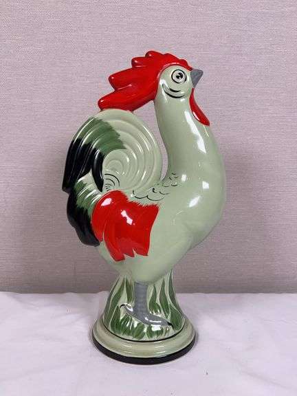 Hand-Painted Ceramic Rooster Figure