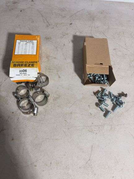 Hose clamps, Bearing buddy, screws and more
