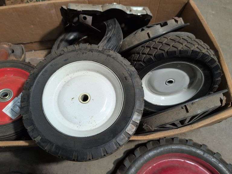 Large assortment of pedal tractor wheels and other wheels