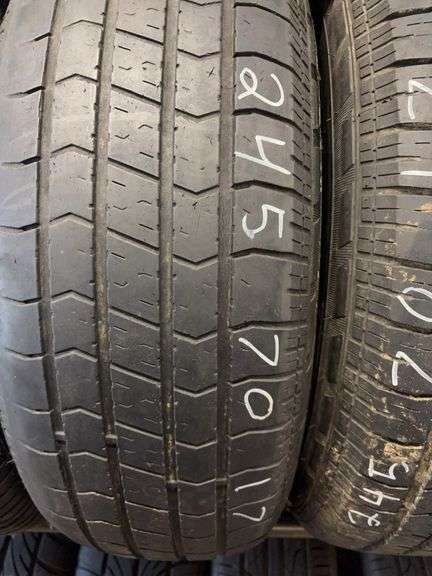 (4) tires like new - 245/60/17, (2) 245/70/17, and 225/60/17