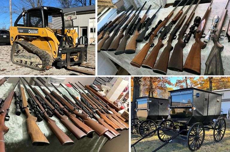 140+ Guns, JD Track Loader...