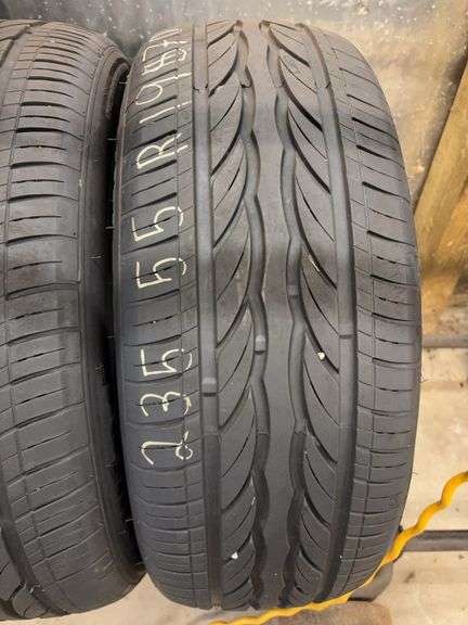 (4) miscellaneous tires like new - (2) matching - 235/55/R19 - see photos