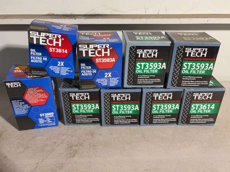 (9) Super Tech Oil filters
