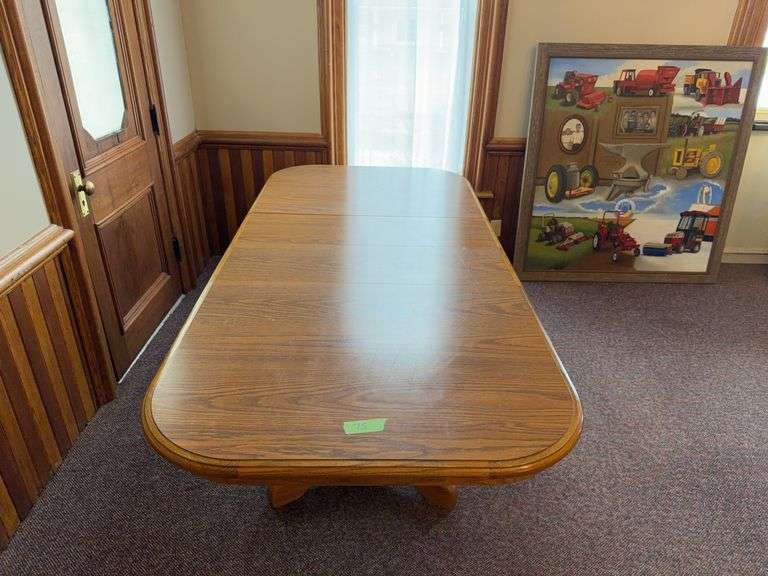Wooden Rounded Corner Dining Table