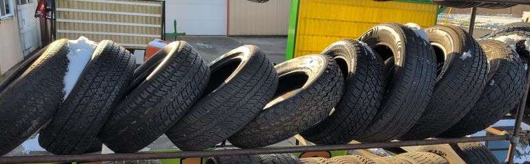 (9) miscellaneous tires in good condition - see photos