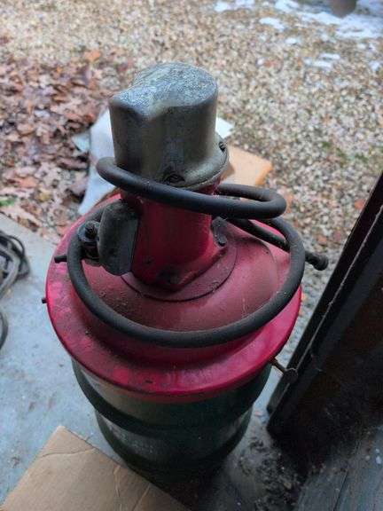 Balcrank industrial pump on container