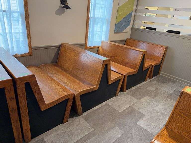 Wooden Dining Booths