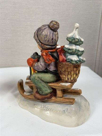 GOEBEL HUMMEL SLED AND SKIER FIGURINES