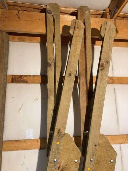 Large wooden sign board stands - 8' long