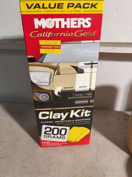 (19) various sizes of masking tape, (5) rolls of electrical tape and Clay kit