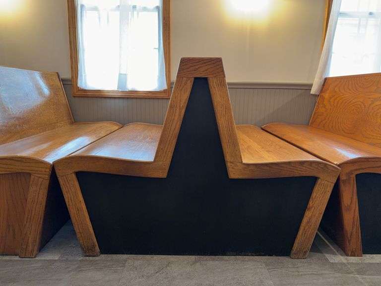Wooden Dining Booths