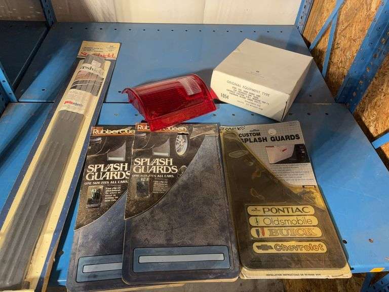 Rubber Queen and Rally splash guards, Stepshield door still protector, and Chevy tailight