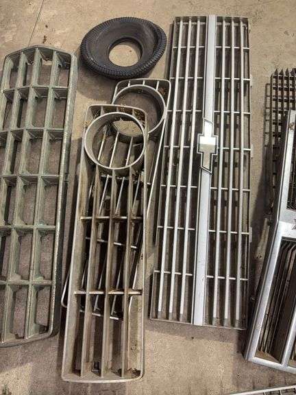 Miscellaneous grill covers, other vehicle parts and emblems