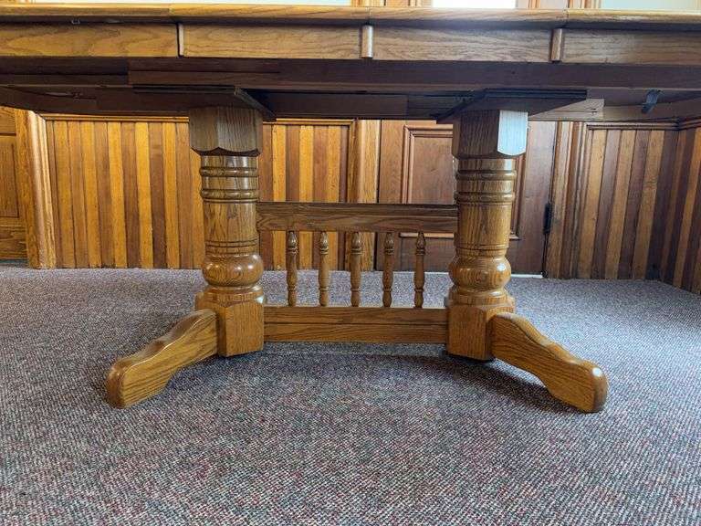 Wooden Rounded Corner Dining Table