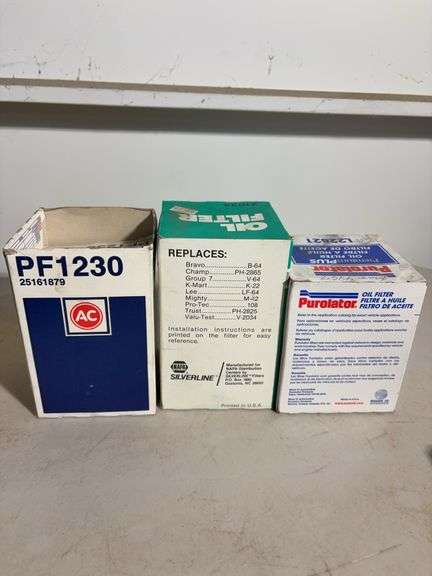 (6) Oil filters, Pennzoil, Purolator and more
