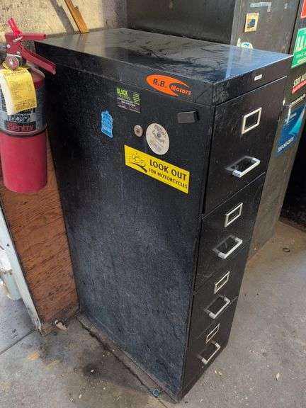 Cole metal filing cabinet - 15” x 27” x 53”