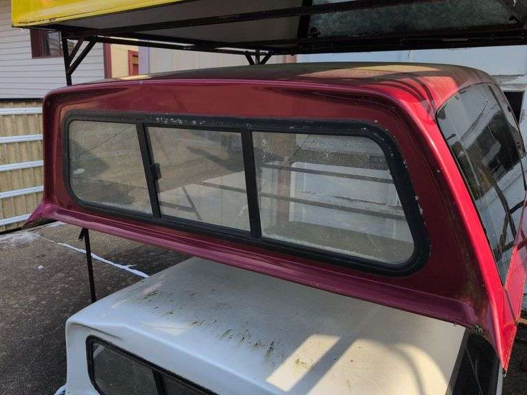Red Fleer truckbed cap for a Chevy - 7' long, 6' wide