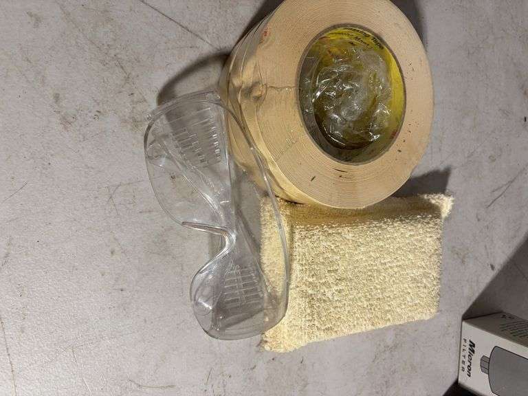 Fuel filter, Compact fluorescent lights, safety glasses, masking tape and more - see photos