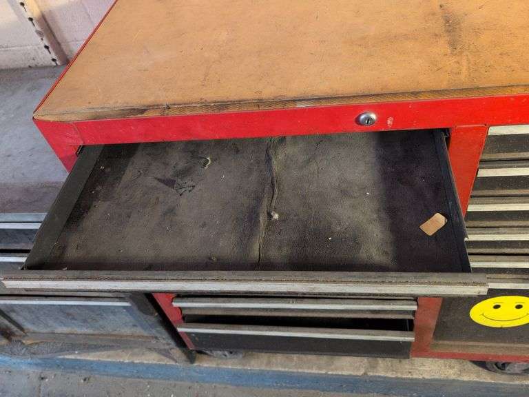 Craftsman tool chest on wheels - no keys - 44” x 18” x 41”
