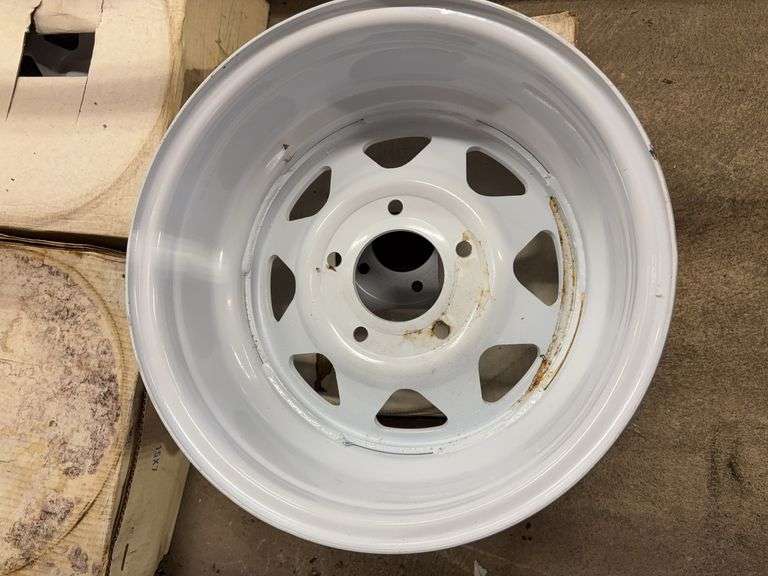 (4) 15” wheel rims in boxes