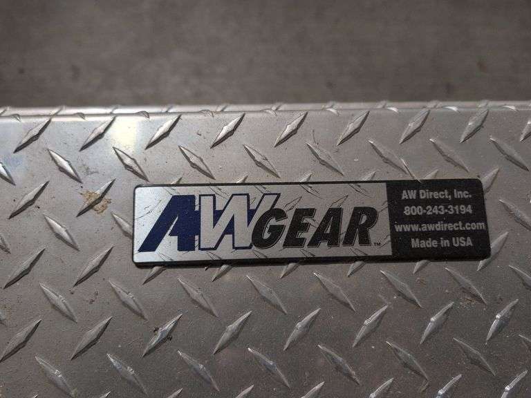 AW Gear aluminum toolbox for truck bed