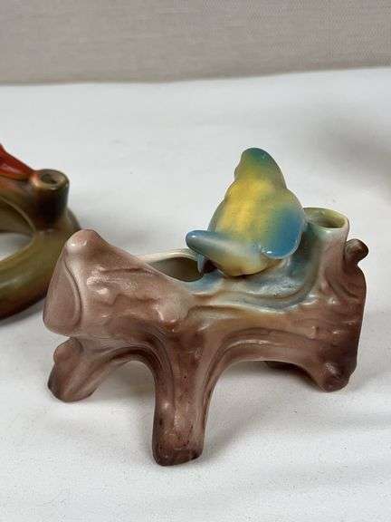 CZECH ART POTTERY BIRDS